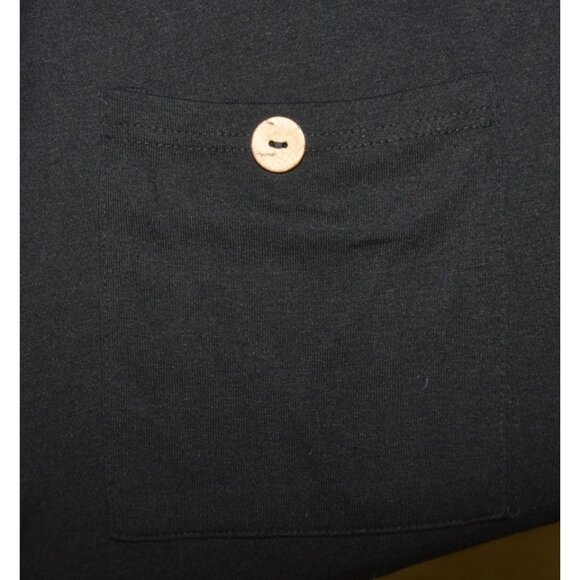 Bulotus Black & Purple Plaid Tie Up Cowl Neck Thin Knit Shirt Top Size XL Tunic - Picture 4 of 9